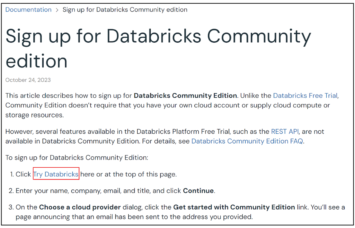 Try Databricks